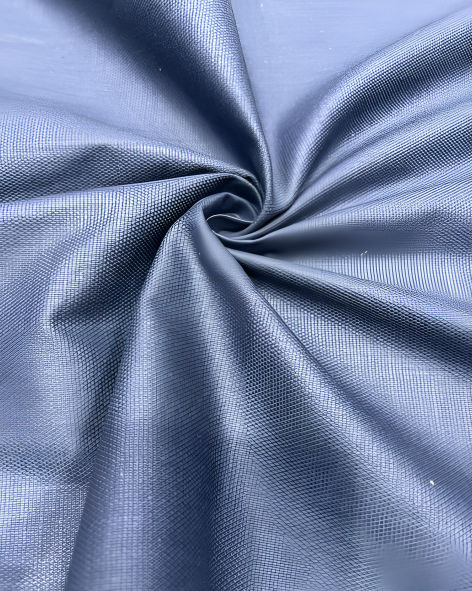 Mitva Men’s Cotton Linen Solids Unstitched Shirt (Blue Grey)