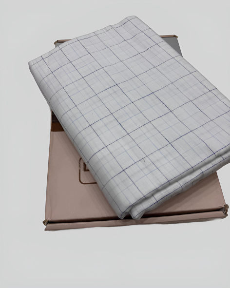 Linen Legacy Cotton Linen Checks Shirting Fabric (French Grey)