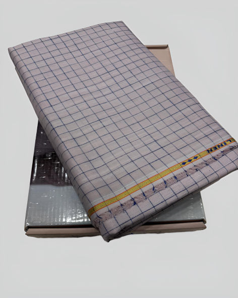 Linen Legacy Cotton Linen Checks Shirting Fabric (Granite)