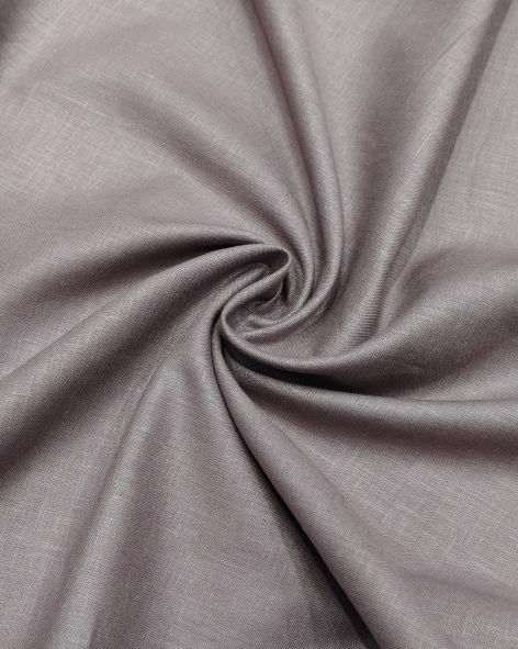 60 Lea Light Grey Plain Shirting by Linen World (100% Pure European Linen)