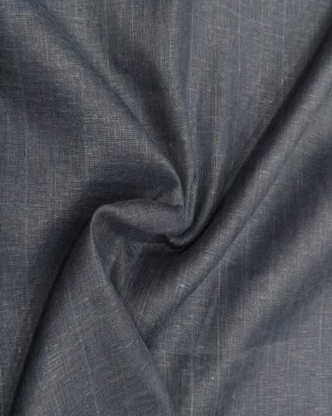 60 Lea Dark Grey Plain Shirting by Linen World (100% Pure European Linen)