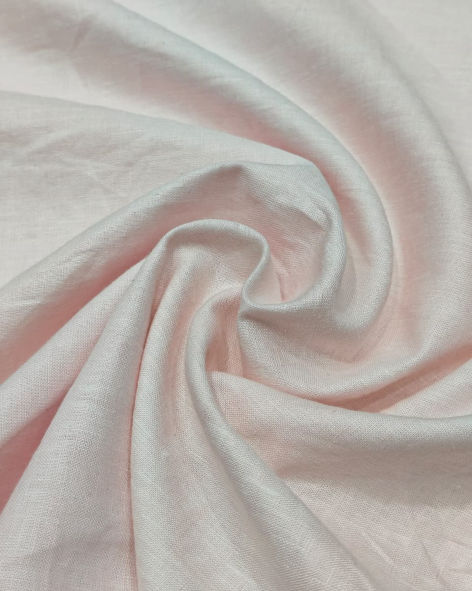 60 Lea Light Peach Plain Shirting by Linen World (100% Pure European Linen)